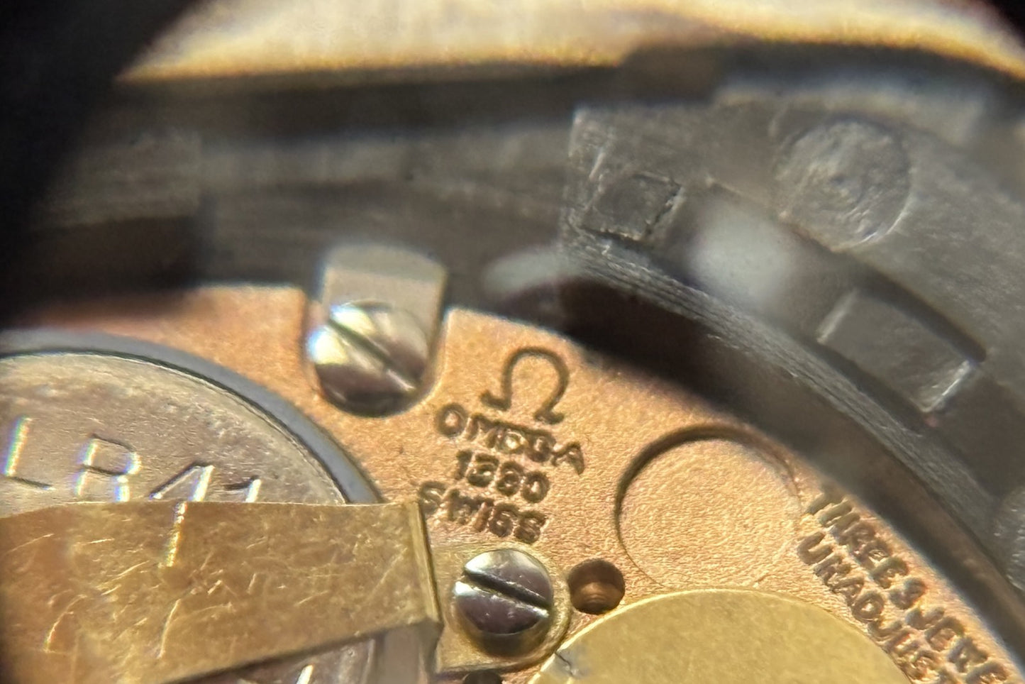 Near MINT OMEGA De Ville 191.0045 Cal.1330 Silver Square Quartz 31mm Men's Watch