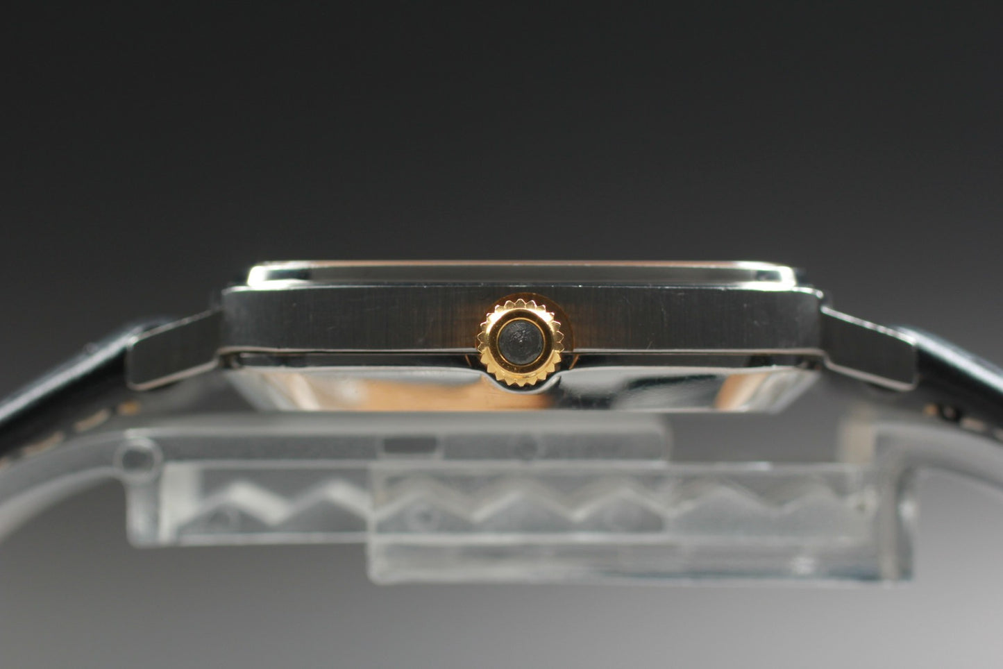 Near MINT OMEGA De Ville 191.0045 Cal.1330 Silver Square Quartz 31mm Men's Watch