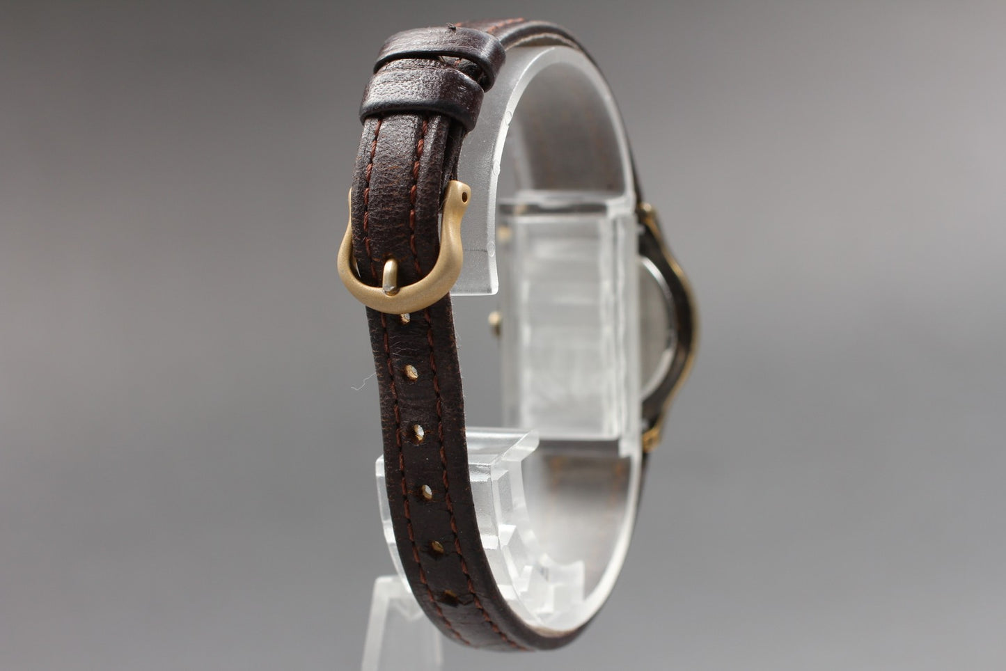 Exc+5 SEIKO Alba V401-0140 Gold Tone Roman Dial Quartz Ladies Watch From JAPAN