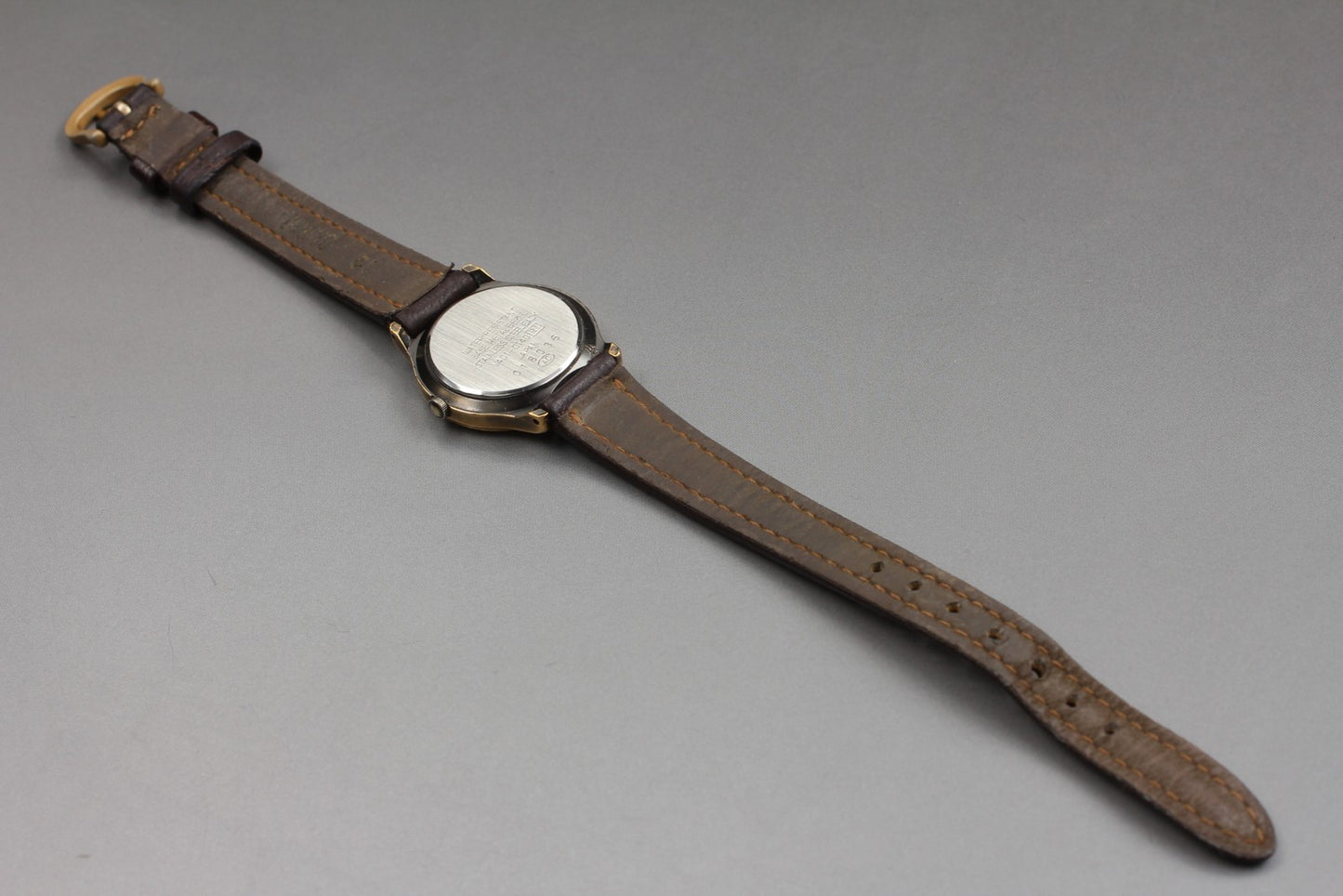 Exc+5 SEIKO Alba V401-0140 Gold Tone Roman Dial Quartz Ladies Watch From JAPAN