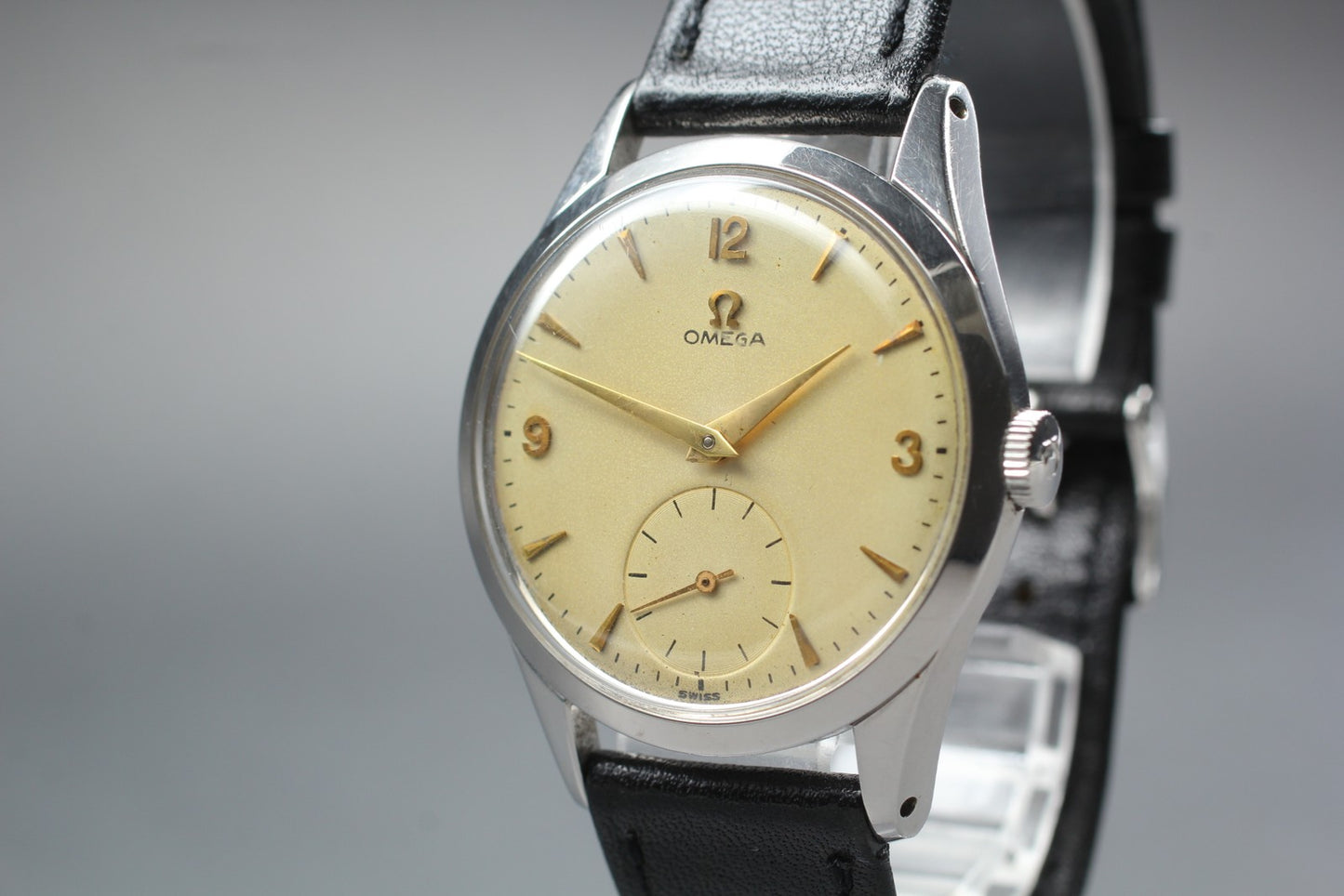 Vintage 1954 [N MINT] OMEGA 2750-9 Cal.266 Small Seconds Manual 35mm Men's Watch