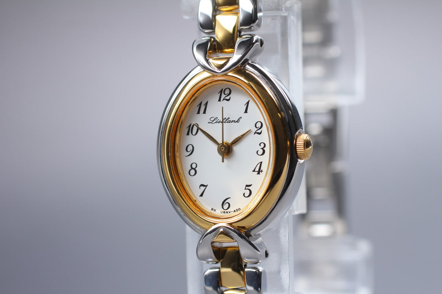 Near MINT w/ Tag Orient Lisblank UBAV-P0 Two-tone Bracelet Quartz Ladies Watch