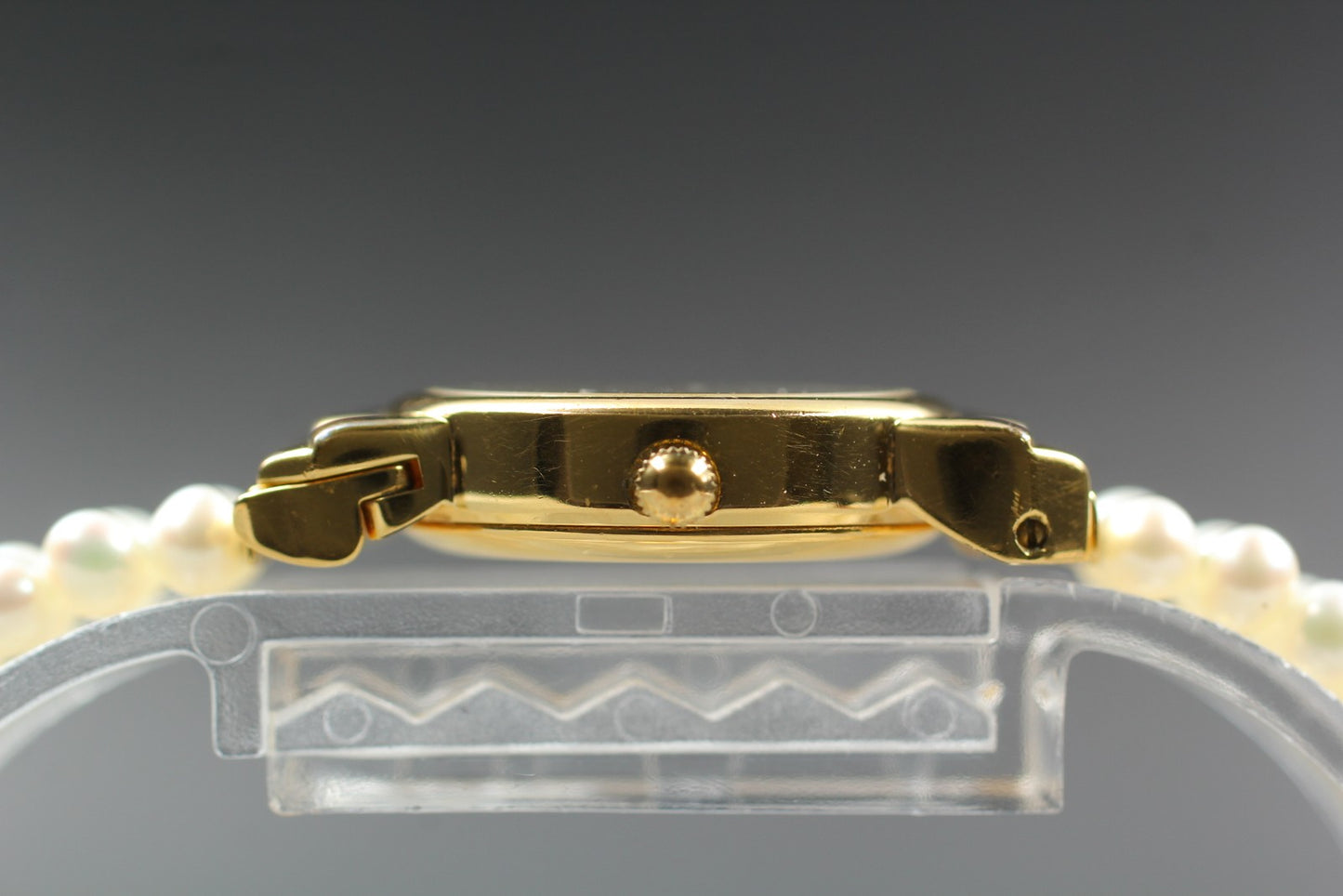 2 Straps [Near MINT] Nina Ricci S953 Gold Roman Dial Quartz 20mm Ladies Watch