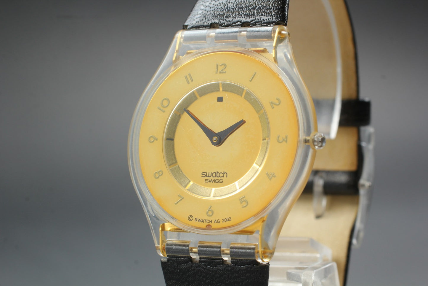 Exc+5 Swatch Skin AG 2002 Gold Quartz 33mm Men's Watch