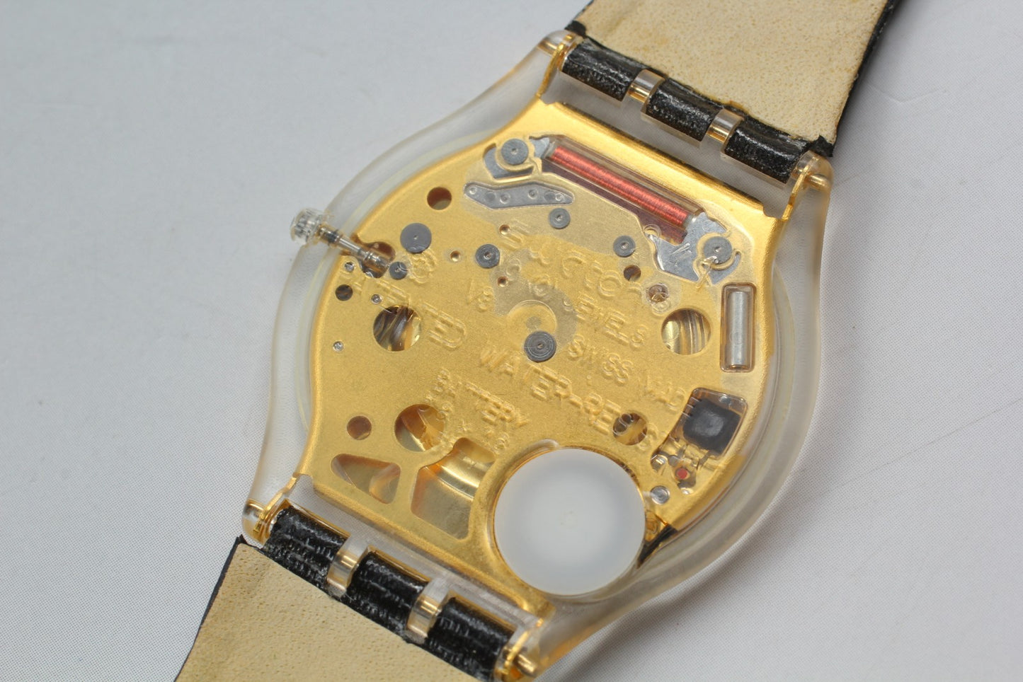 Exc+5 Swatch Skin AG 2002 Gold Quartz 33mm Men's Watch