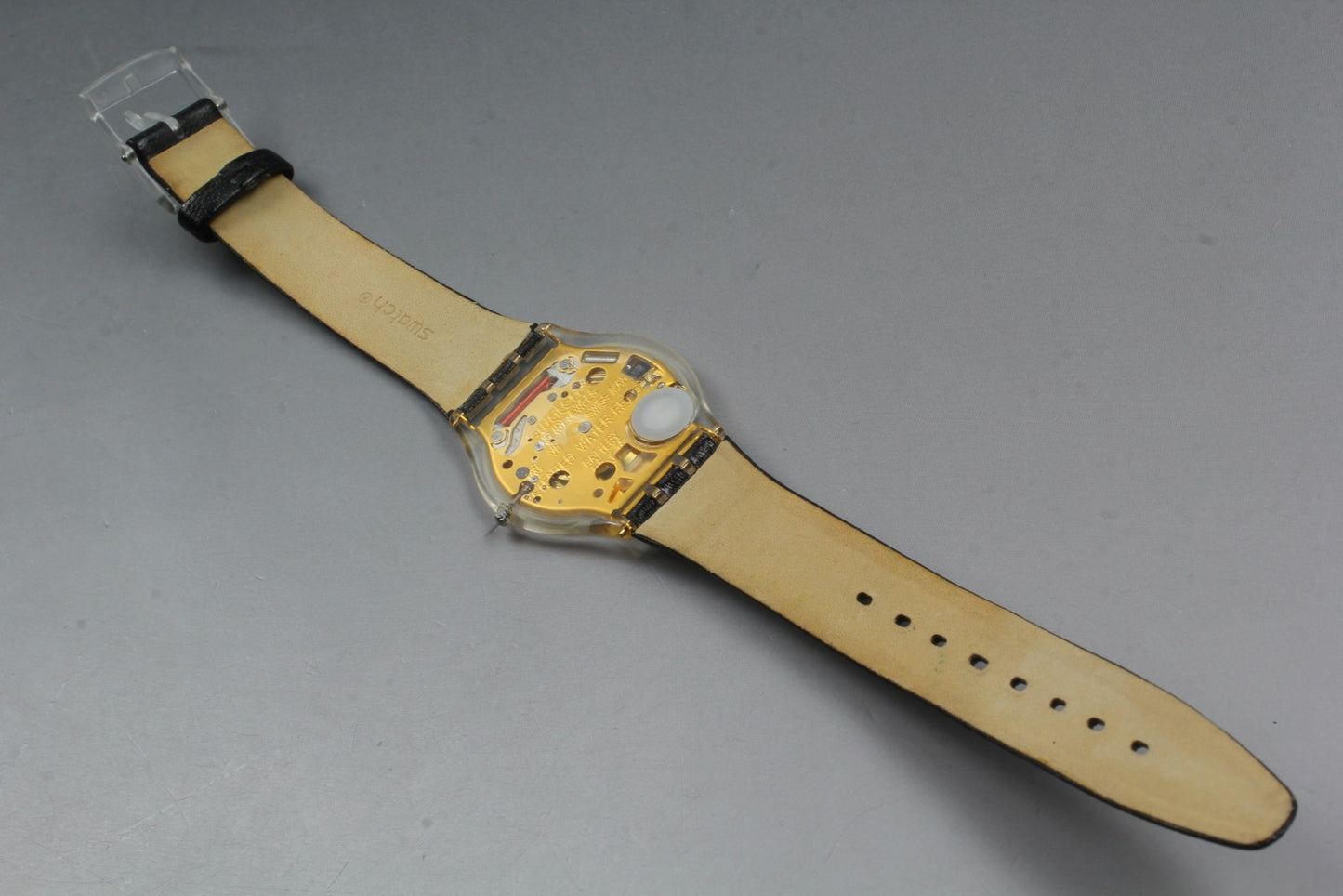 Exc+5 Swatch Skin AG 2002 Gold Quartz 33mm Men's Watch