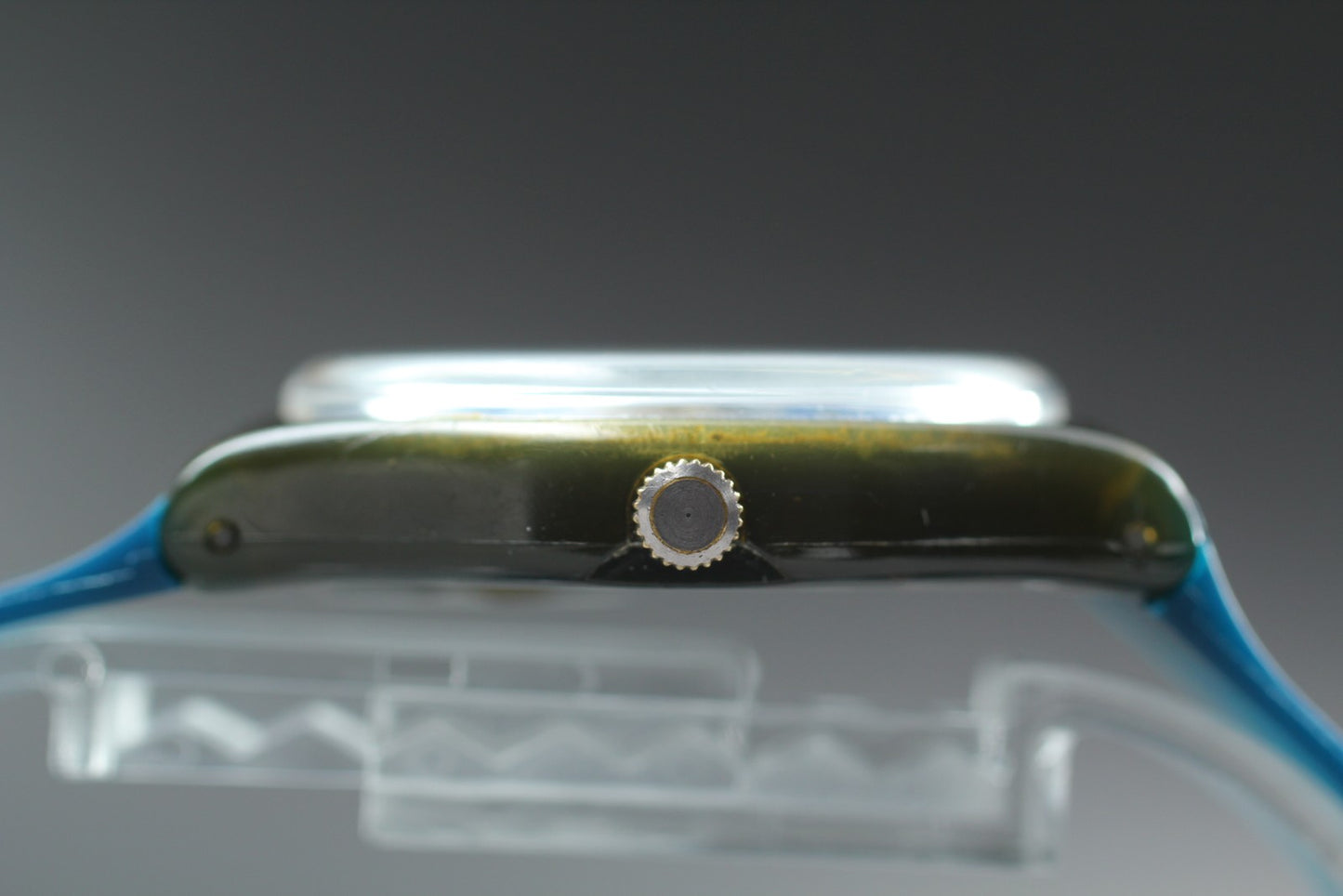 Exc+5 Swatch GM705 Snow Black Blue Quartz 34mm Men's Watch