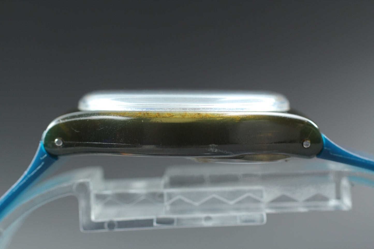 Exc+5 Swatch GM705 Snow Black Blue Quartz 34mm Men's Watch