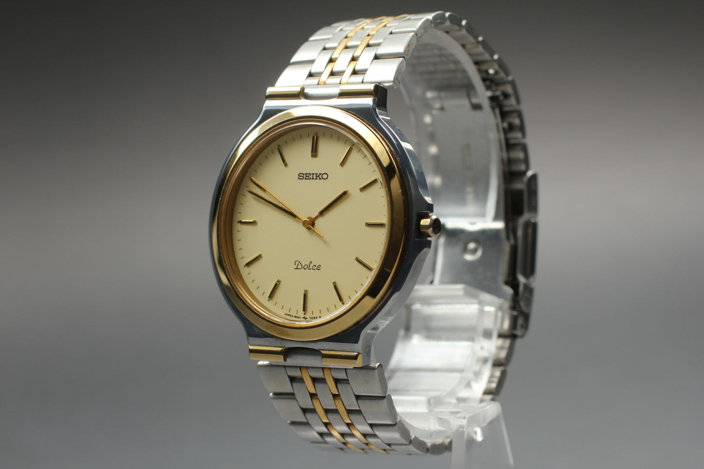 SEIKO Dolce 8N41-7020 Gold Slim Dress Watch From JAPAN [For Parts for Repair]