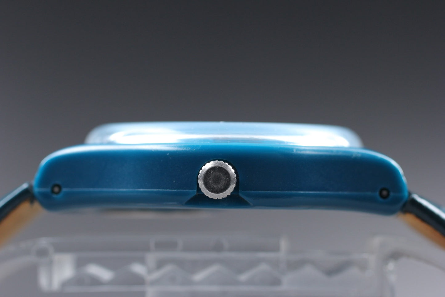 Exc+5 Swatch Blue Bottle GN719 Day Date Quartz 34mm Men's Watch