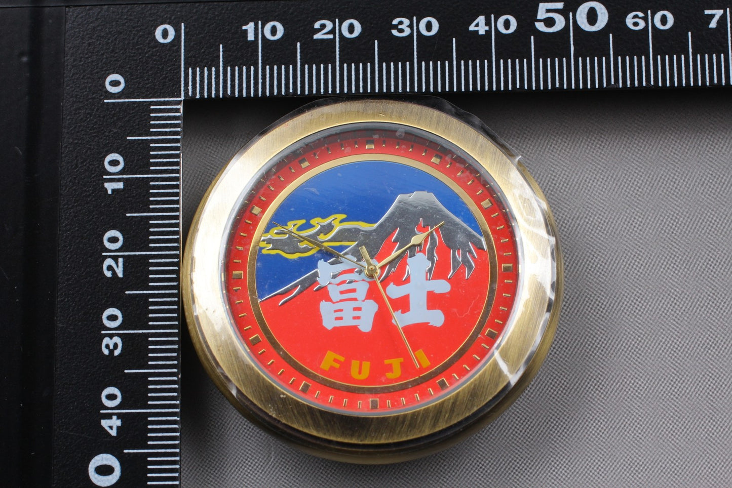 [Top MINT] Mt. Fuji Red Dial 48mm Quartz Pocket Watch Ltd 170/300 Aka-Fuji JAPAN