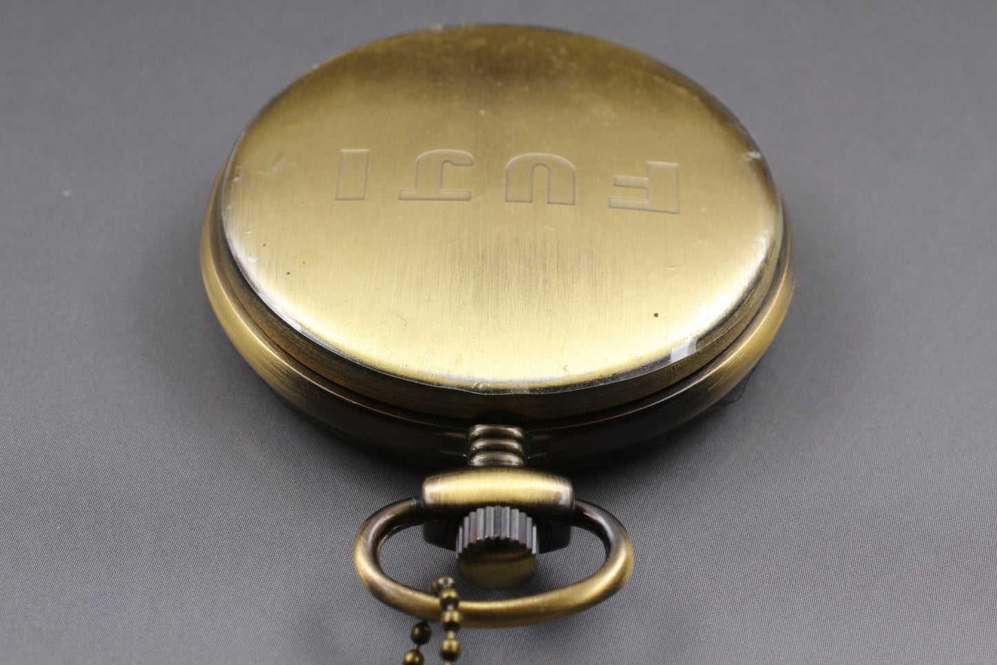 [Top MINT] Mt. Fuji Red Dial 48mm Quartz Pocket Watch Ltd 170/300 Aka-Fuji JAPAN