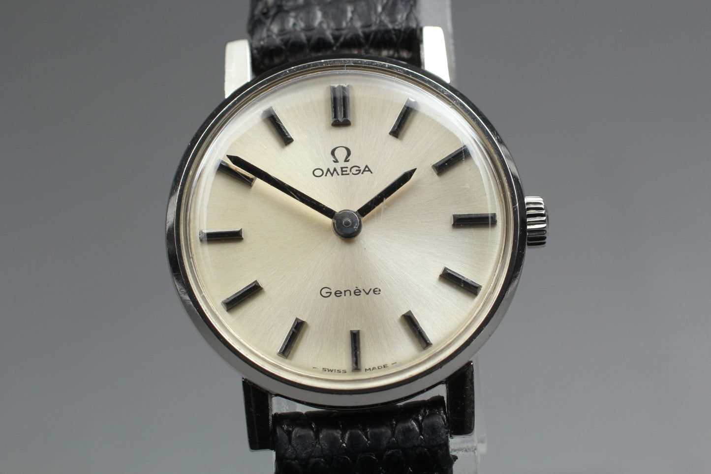 Vintage 1972 [Near MINT] OMEGA Geneve 511.409 Cal.485 Silver Manual Ladies Watch
