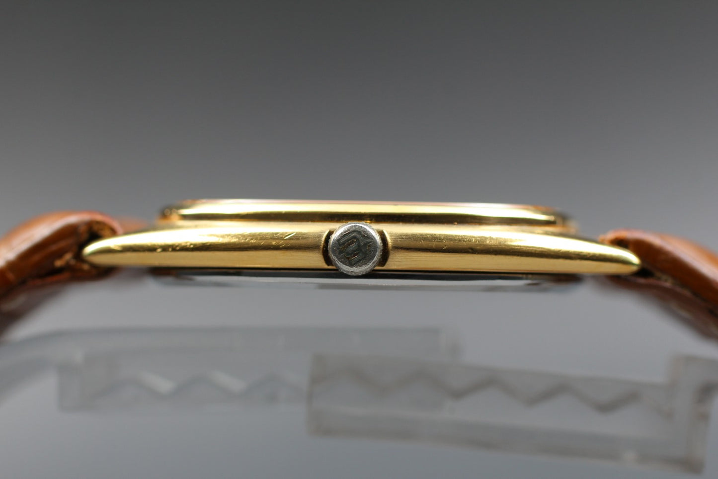 Near MINT CITIZEN Exceed Cal.7920 4-795601 Gold Square Quartz 32mm Men's Watch