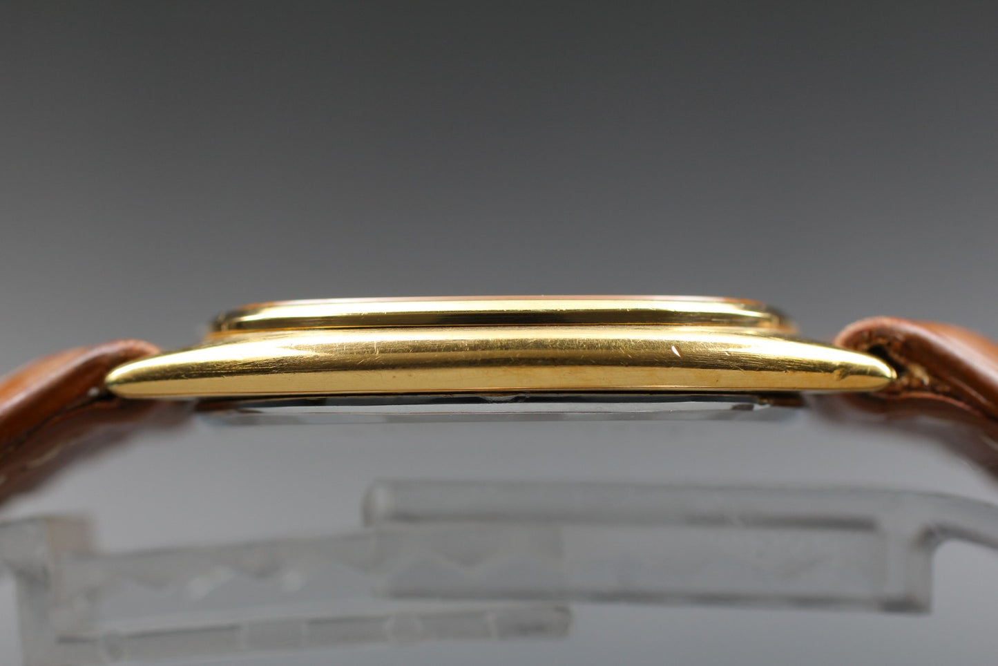 Near MINT CITIZEN Exceed Cal.7920 4-795601 Gold Square Quartz 32mm Men's Watch