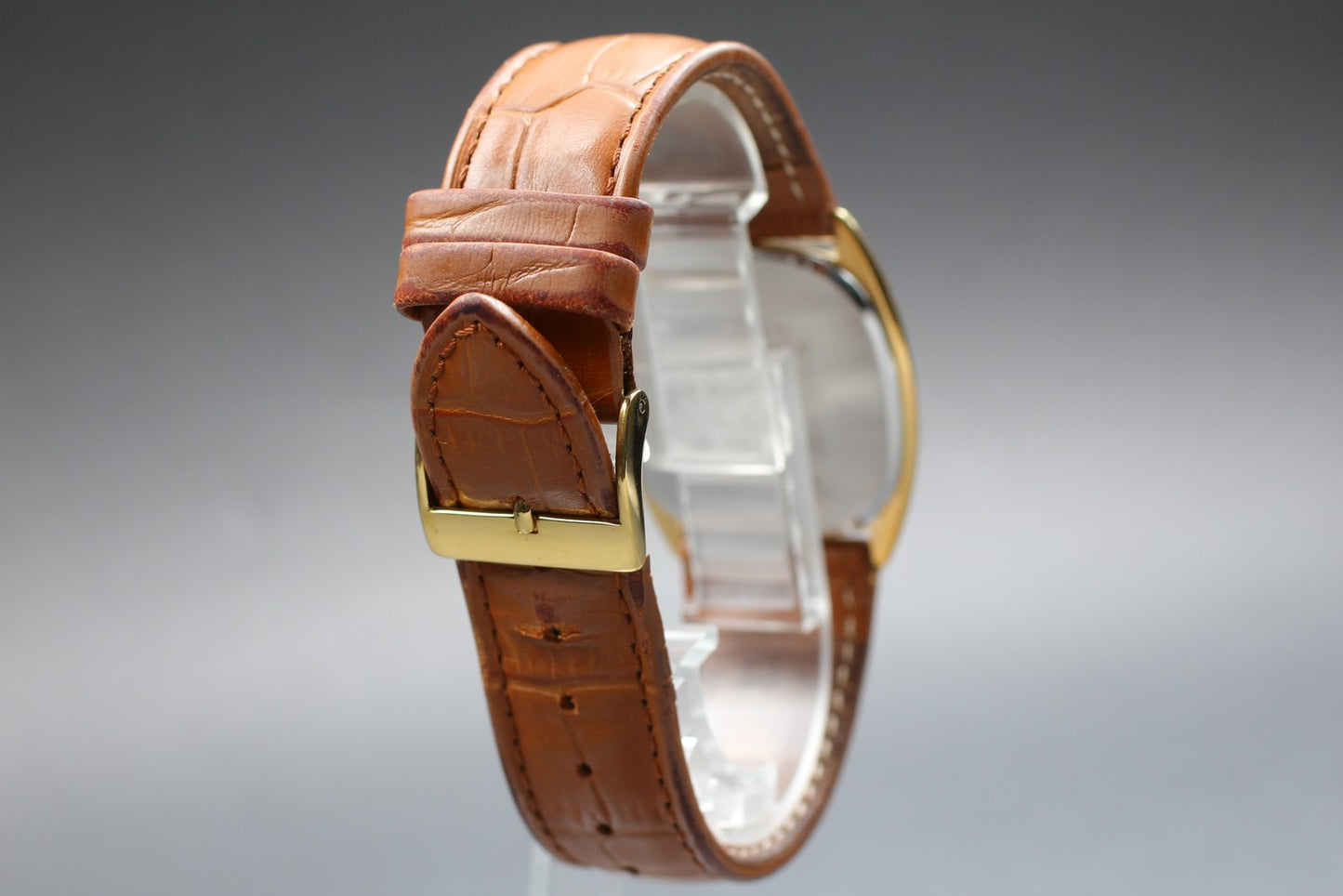Near MINT CITIZEN Exceed Cal.7920 4-795601 Gold Square Quartz 32mm Men's Watch