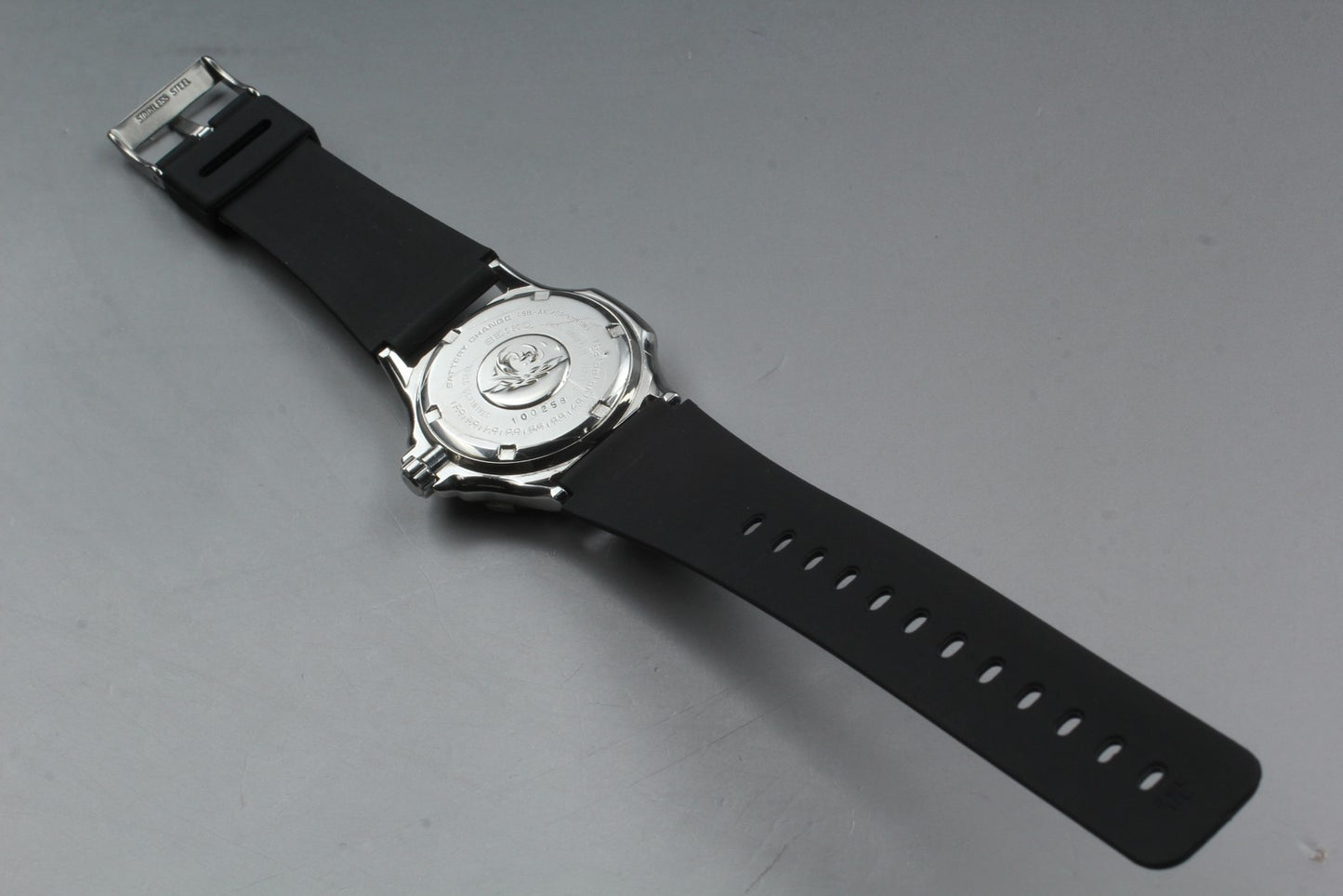 Vintage 1991 [Exc+5] SEIKO 7N35-600A Scuba 200m Black Quartz 40mm Men's Watch