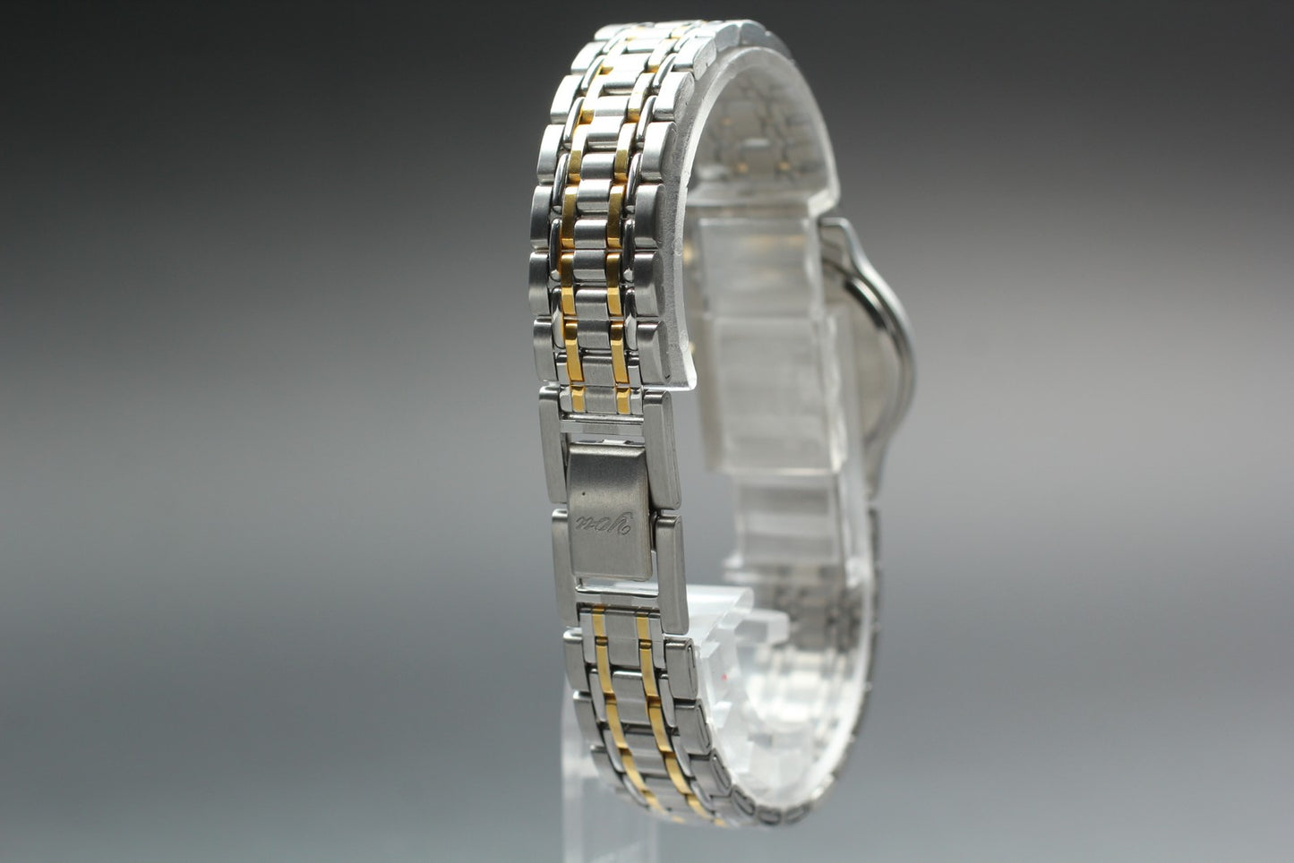 Near MINT w/ Tag* ORIENT D8512T70-L74 Two-tone 23mm Quartz Ladies Watch JAPAN