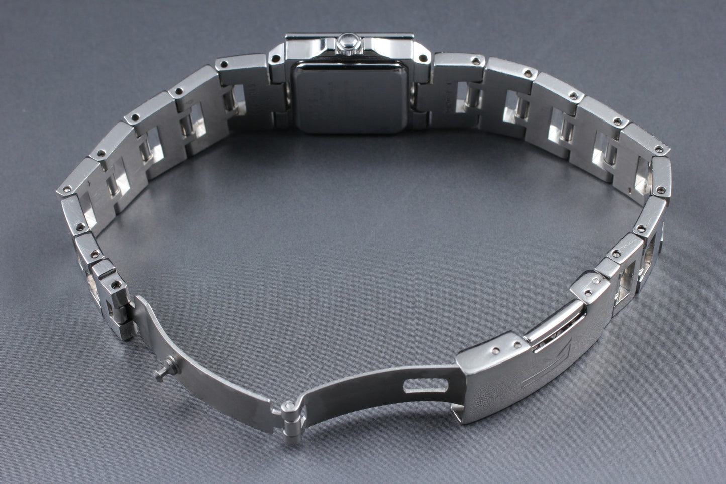 Near MINT SEIKO Lukia 1F21-5E40 Silver Square Quartz 20mm Ladies Watch JAPAN