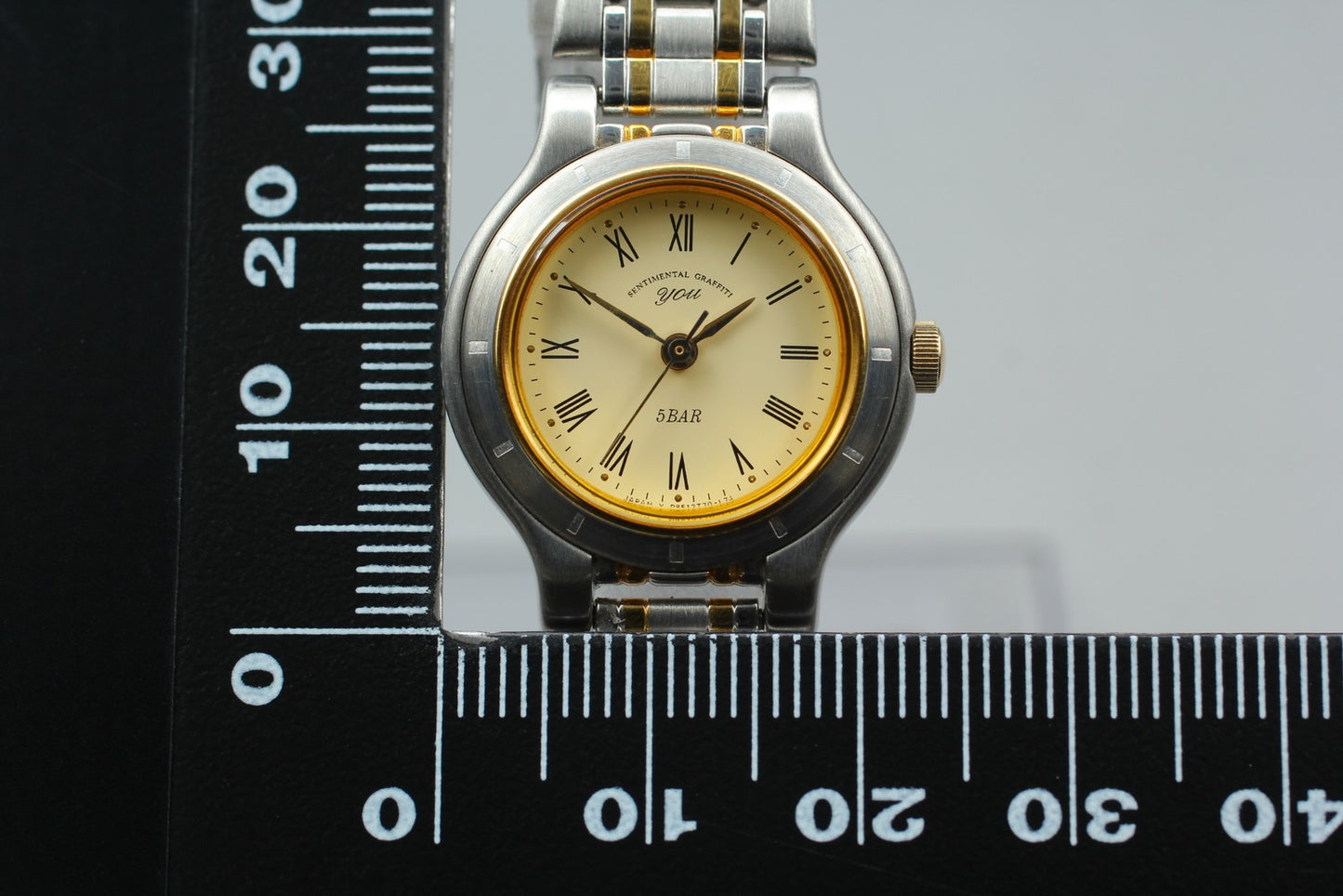 Near MINT w/ Tag* ORIENT D8512T70-L74 Two-tone 23mm Quartz Ladies Watch JAPAN