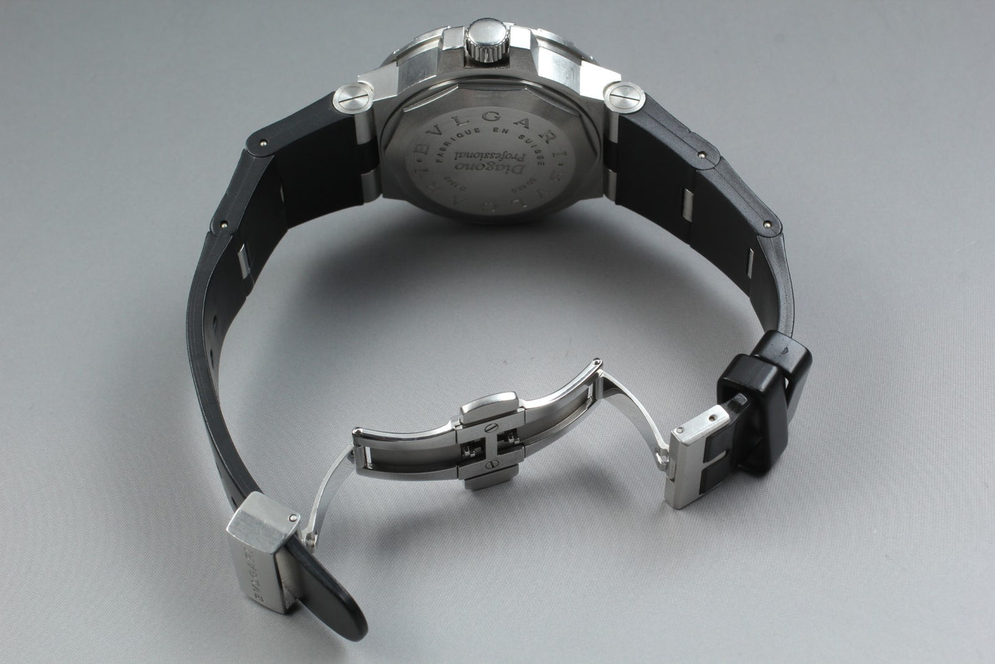 Exc+5 BVLGARI Diagono Scuba SD42S 2000m Auto 42mm Pro Diver Men's Watch JAPAN