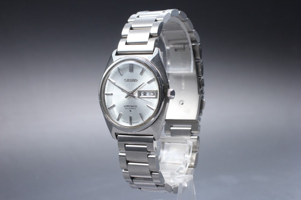 SEIKO Lord Matic 5606-7000 Silver Auto 35mm Men's Watch 1968