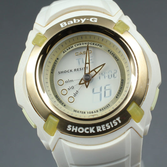 MINT CASIO Baby-G BG-70LV White Quartz 40mm Ladies Watch