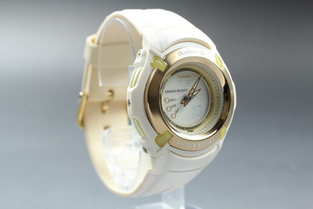MINT CASIO Baby-G BG-70LV White Quartz 40mm Ladies Watch