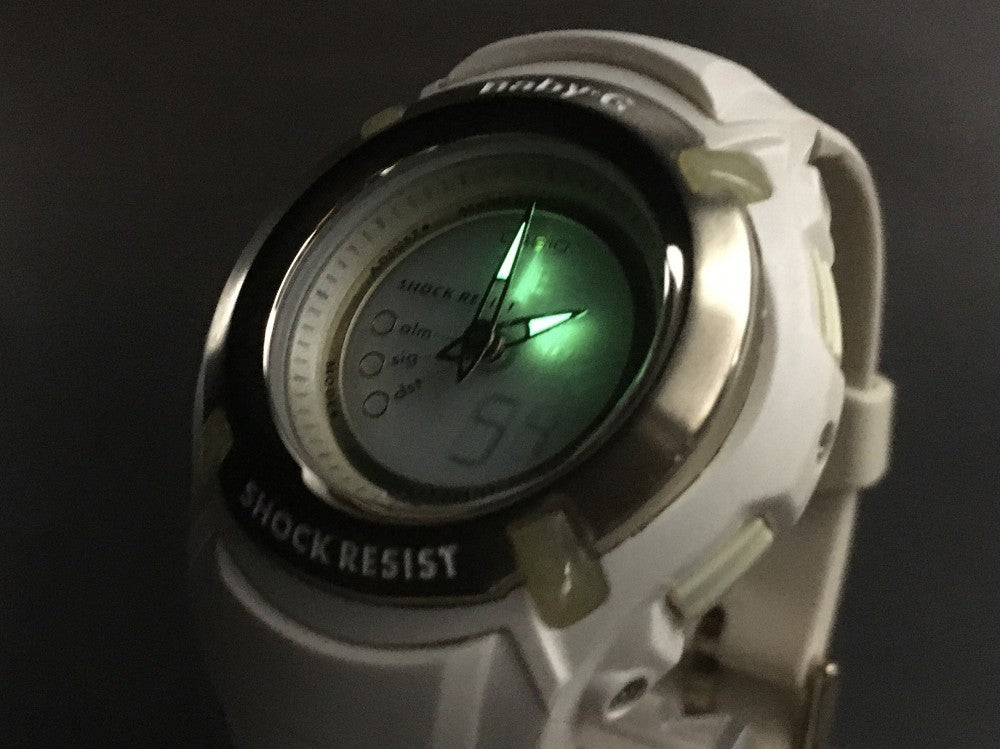MINT CASIO Baby-G BG-70LV White Quartz 40mm Ladies Watch