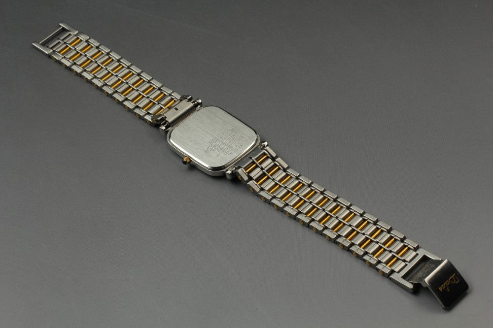 Near MINT SEIKO Dolce 9530-5050 White Quartz 25mm Men's Watch