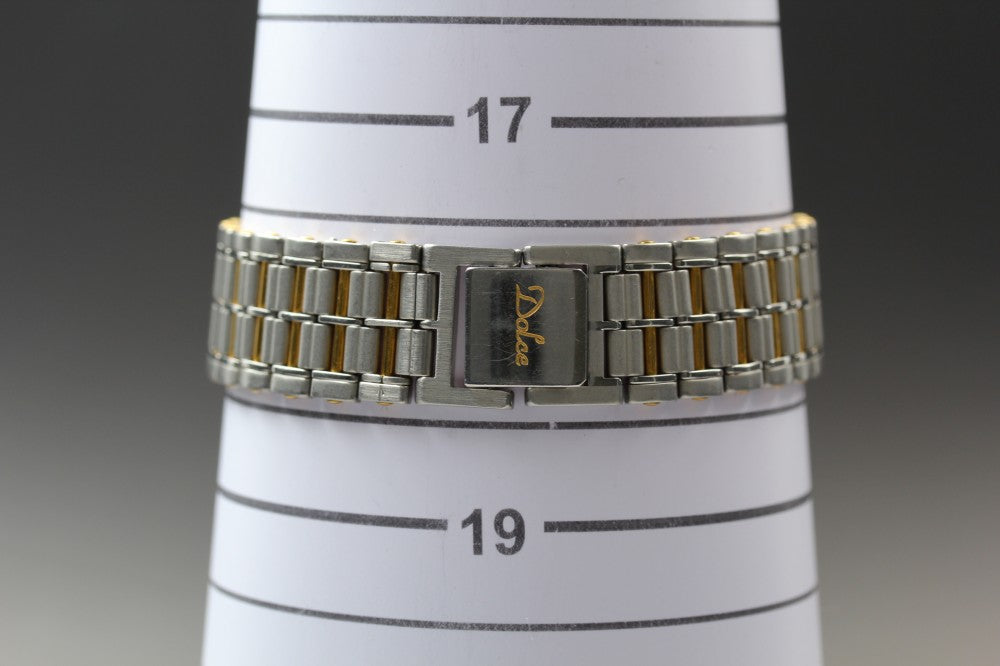 Near MINT SEIKO Dolce 9530-5050 White Quartz 25mm Men's Watch