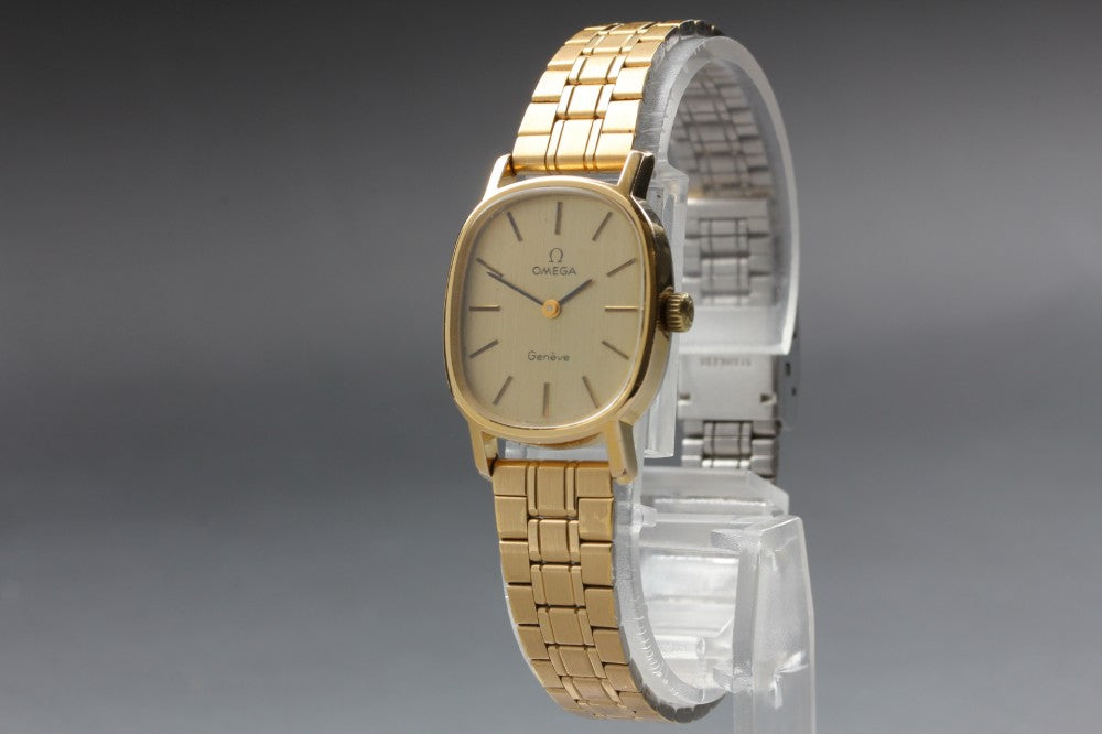 Near MINT OMEGA Geneve 511.0509 Cal.625 Gold Manual 21.4mm Ladies Watch 1975
