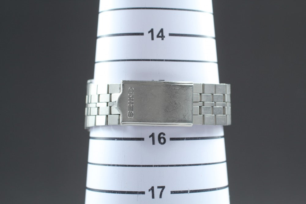 SEIKO Silver Wave H557-5270 Black Quartz 32mm Men's Watch 1982