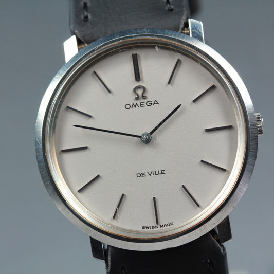 OMEGA De Ville 111.077 Cal.630 Silver Manual 31mm Men's Watch 1970