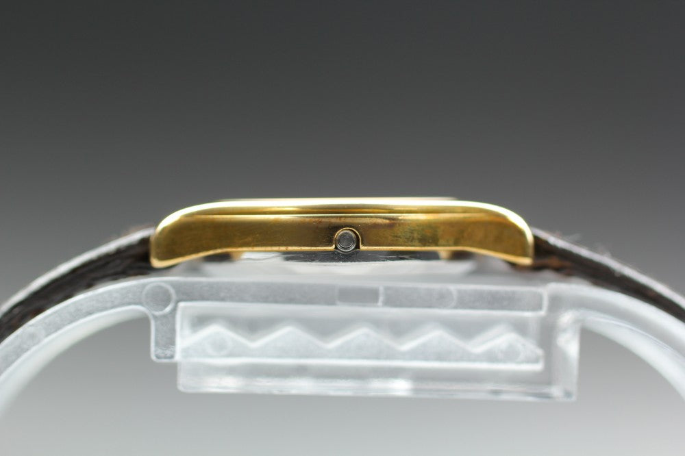 Near MINT OMEGA De Ville 591.0160 Cal.1387 Gold Quartz 20mm Ladies Watch
