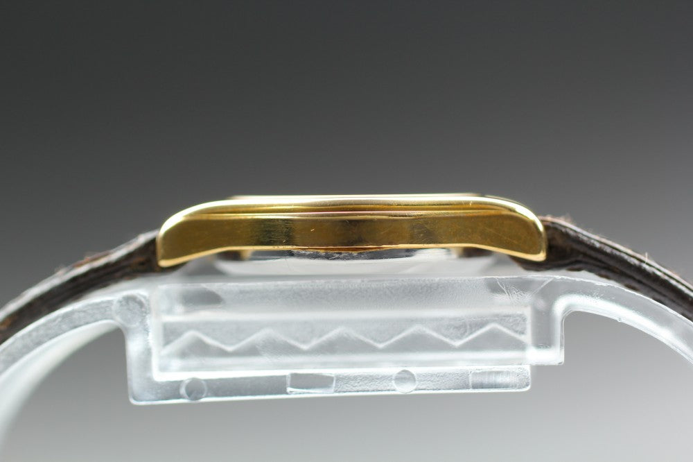 Near MINT OMEGA De Ville 591.0160 Cal.1387 Gold Quartz 20mm Ladies Watch