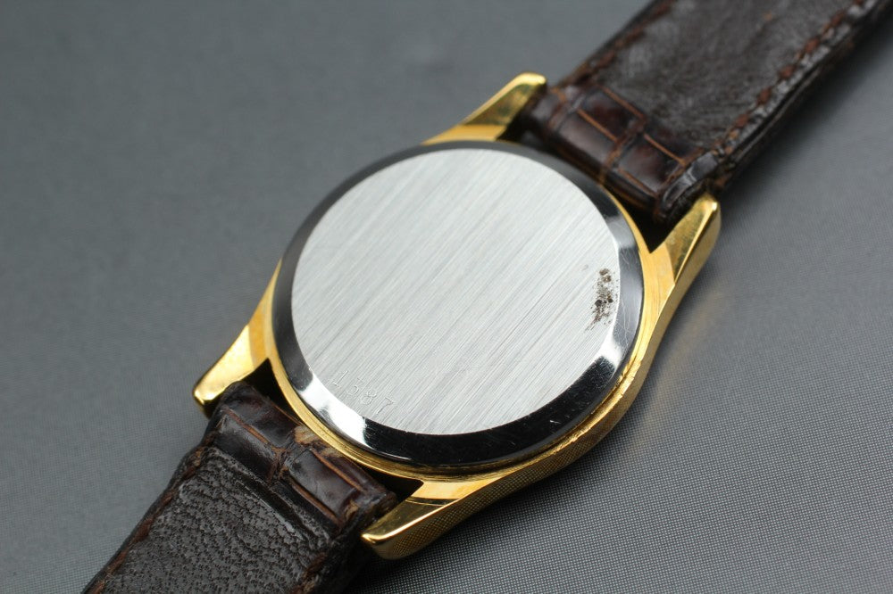 Near MINT OMEGA De Ville 591.0160 Cal.1387 Gold Quartz 20mm Ladies Watch