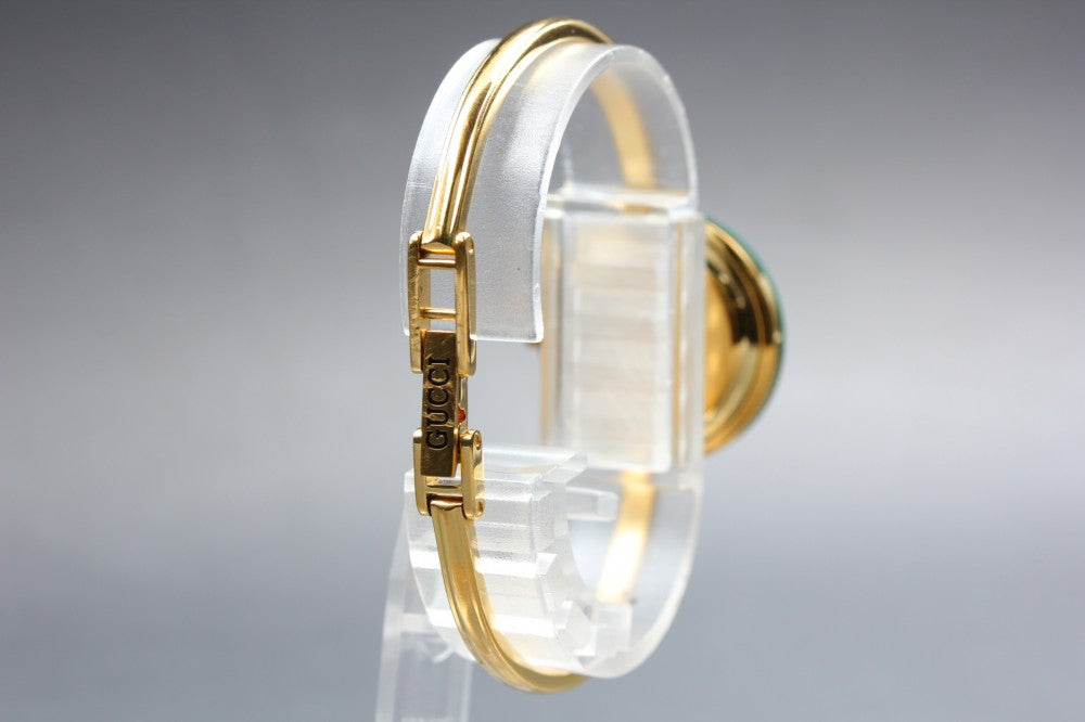 Near MINT GUCCI Change Bezel 11/12.2 White Quartz 25.9mm Ladies Watch