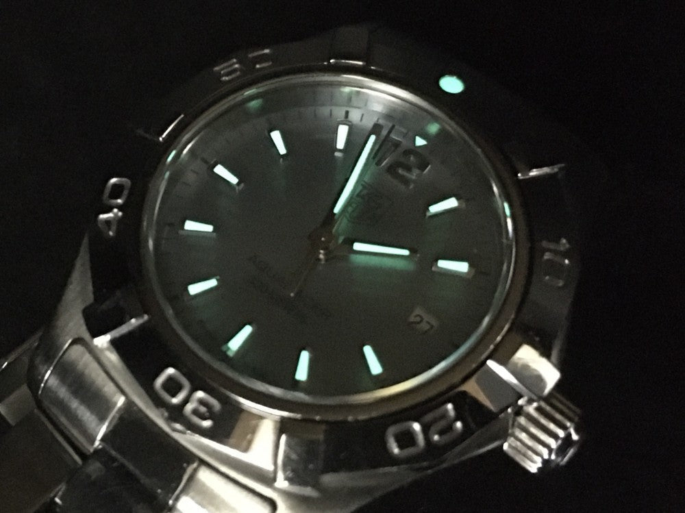 Near MINT TAG Heuer Aquaracer WAF1417 Blue Quartz 27.5mm Ladies Watch