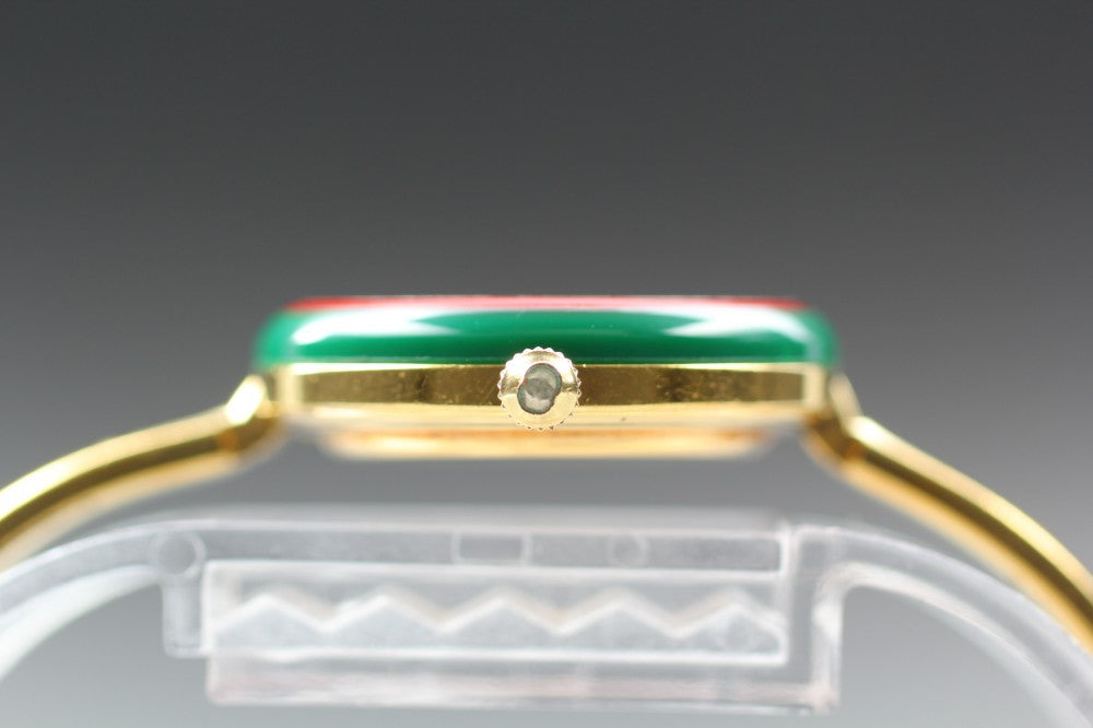 Near MINT GUCCI Change Bezel 11/12.2 White Quartz 25.8mm Ladies Watch
