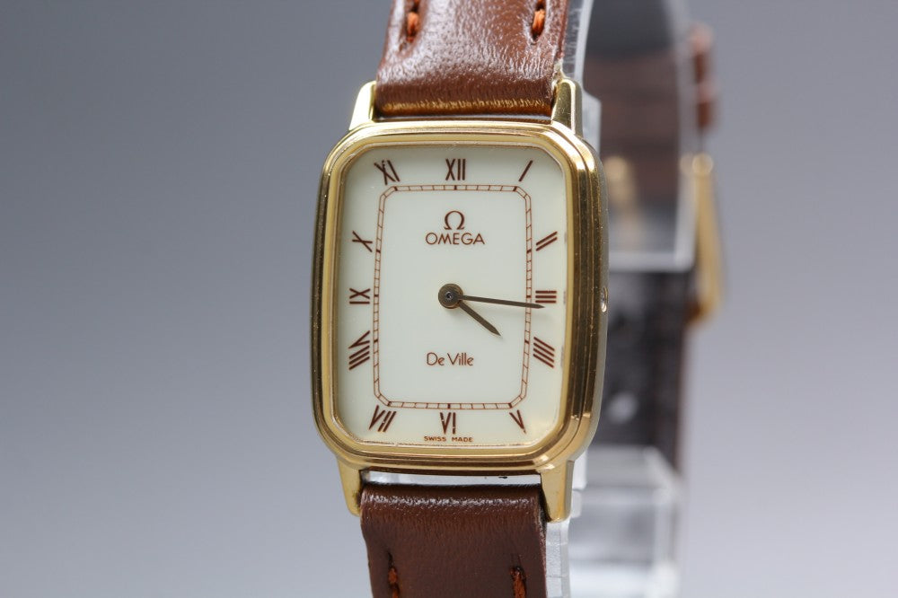 OMEGA De Ville 1387 White Quartz 19.7mm Ladies Watch