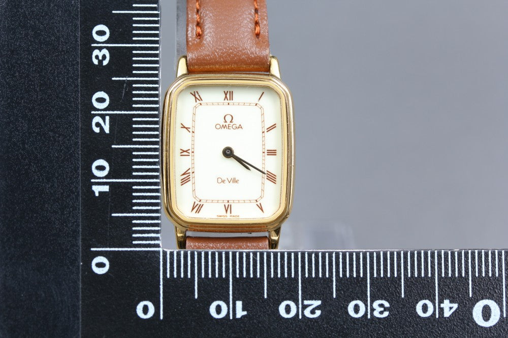OMEGA De Ville 1387 White Quartz 19.7mm Ladies Watch