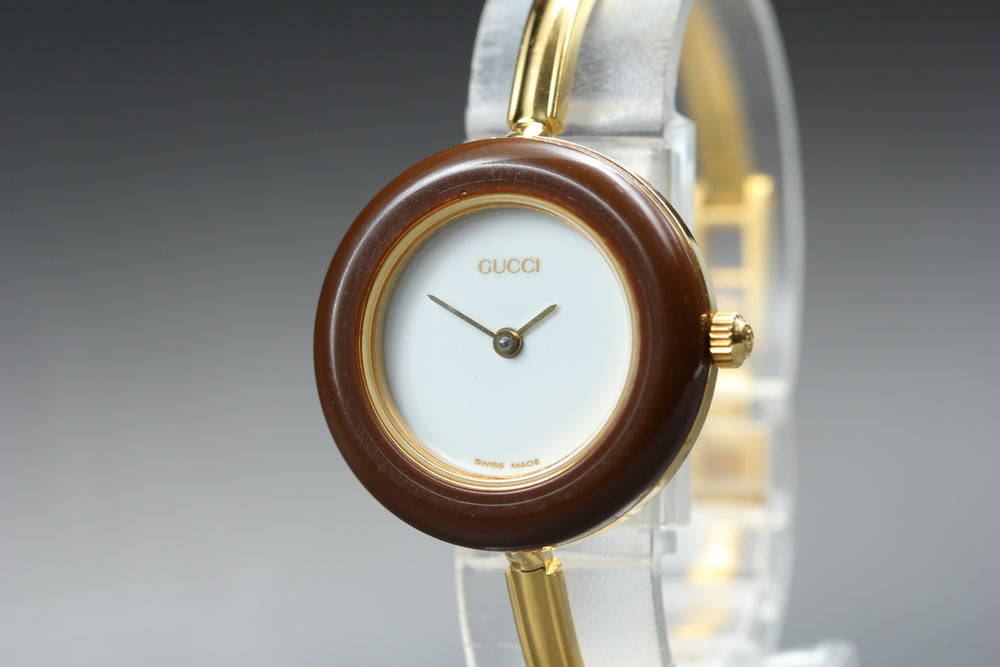 Near MINT GUCCI 11/12.2 White Quartz 26mm Ladies Watch – photo 3
