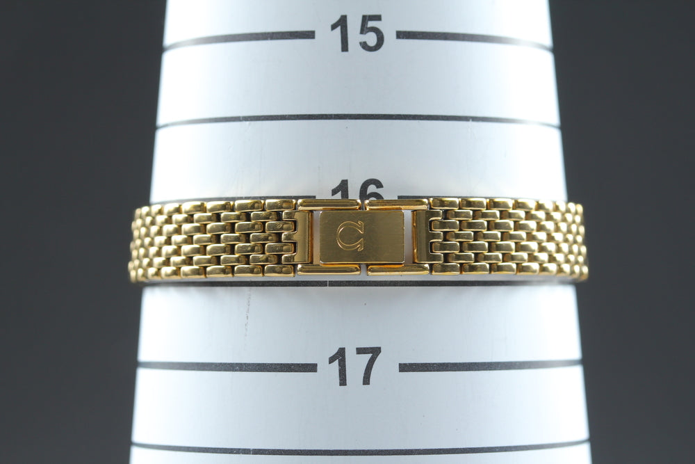 Near MINT OMEGA De Ville 795.0870 Cal.1455 Gold Quartz 17.3mm Ladies Watch – photo 11