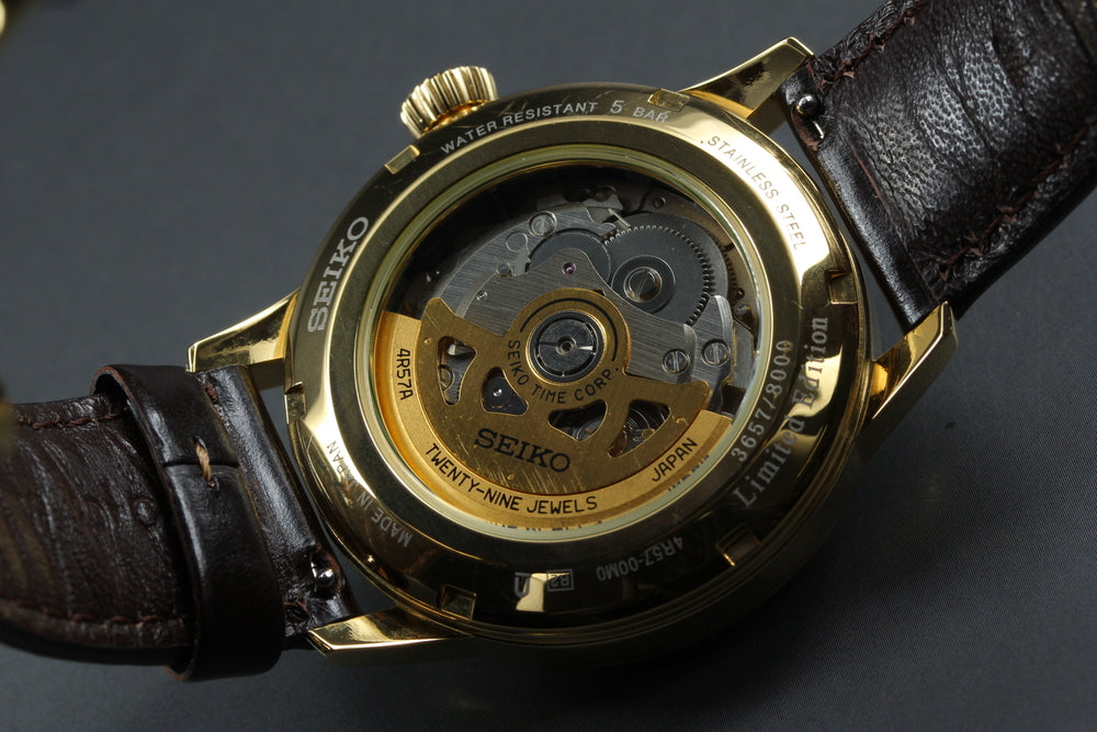 Near MINT SEIKO Presage SARY136/4R57-00M0 Brown Auto 38.9mm Men's Watch