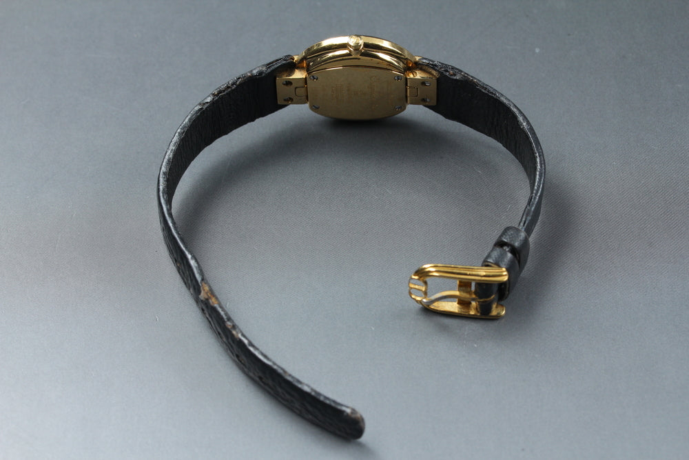 Near MINT Christian Dior Bagira Black Moon D46-153-5 Black Quartz 25.5mm Ladies Watch
