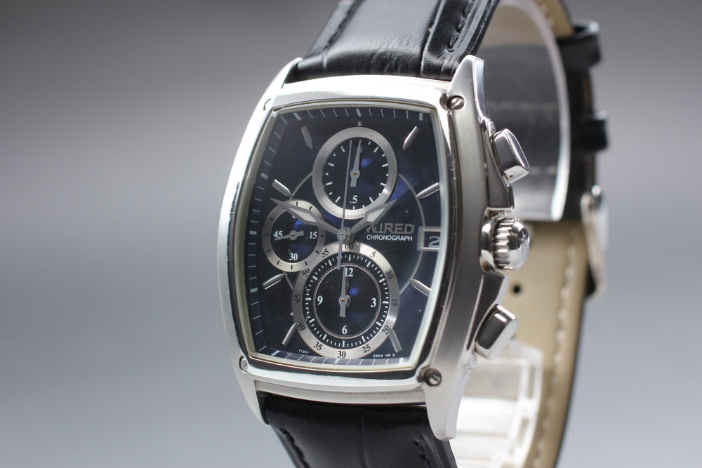 SEIKO Wired 7T92-0FR0 Black Quartz 37.1mm Men's Watch