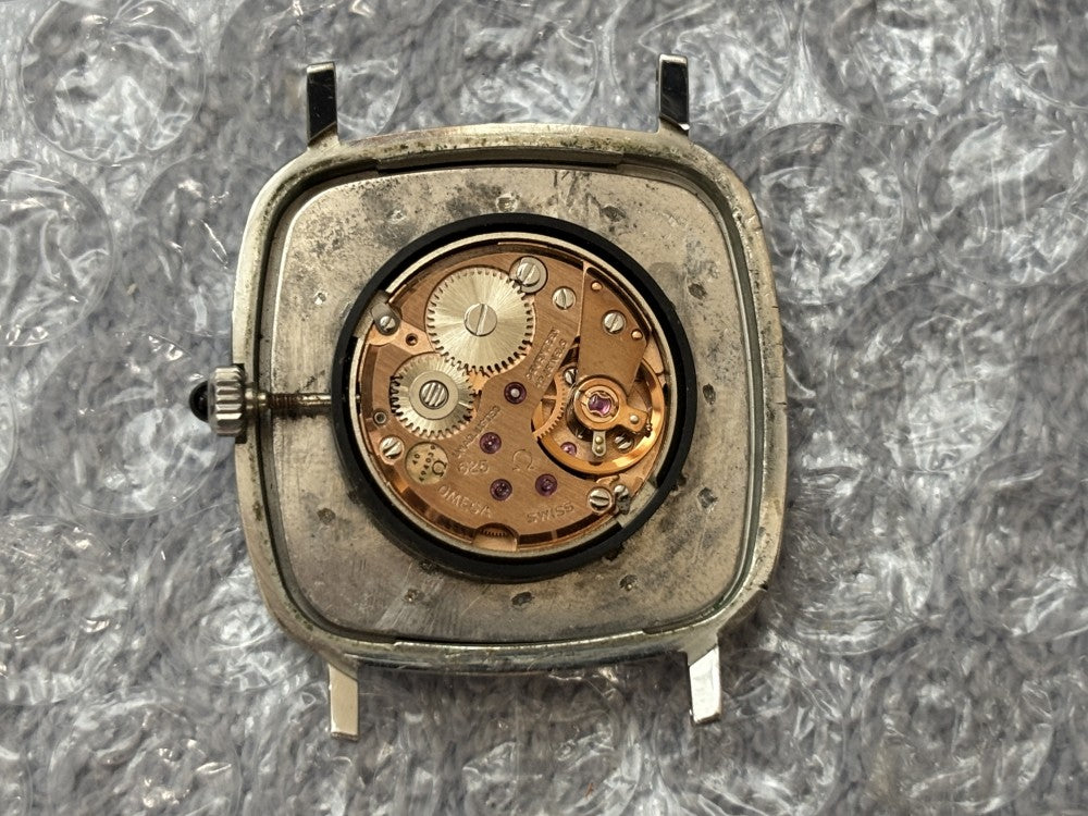 Near MINT OMEGA De Ville 111.0118 Cal.625 Silver Manual 30.8mm Men's Watch 1977