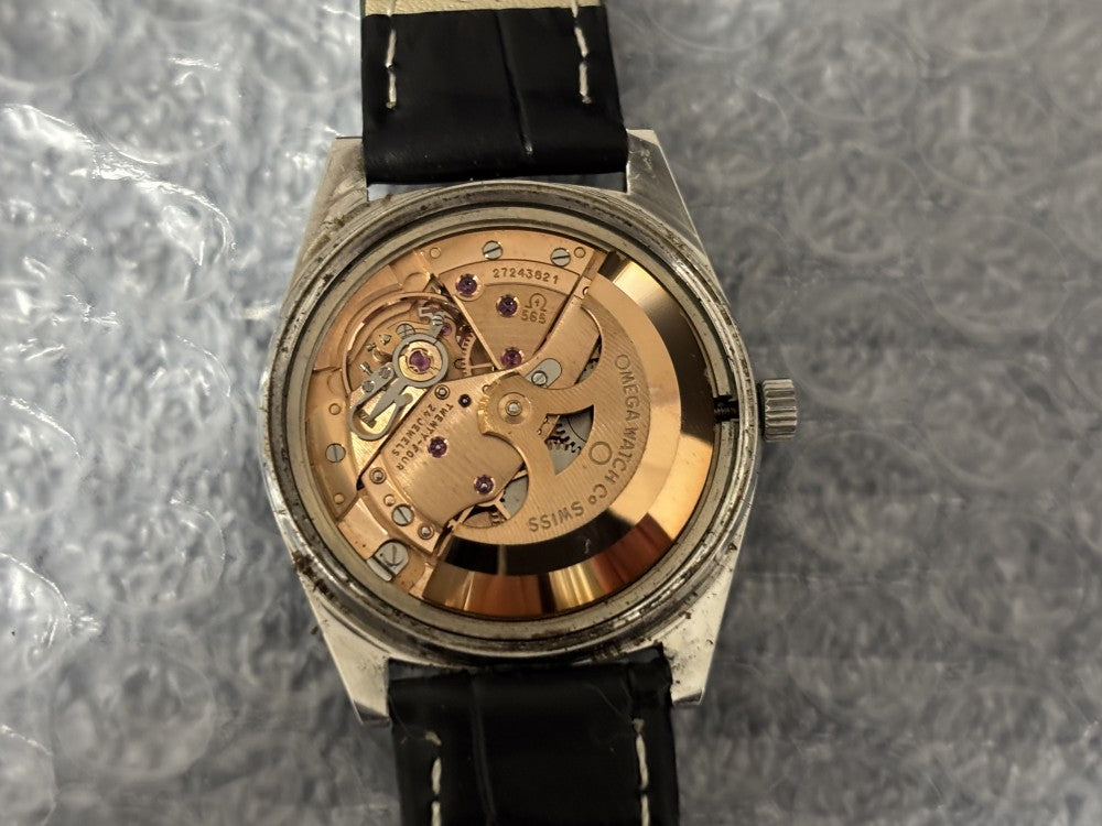 OMEGA Geneve 166.041 Cal.565 Silver Auto 34mm Men's Watch