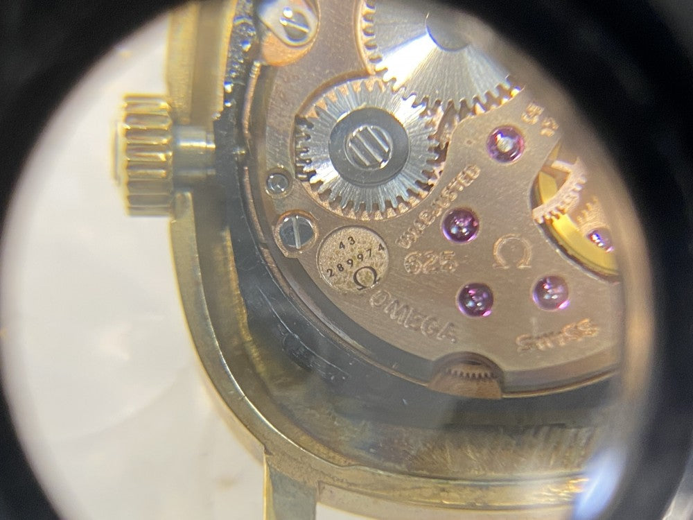Near MINT OMEGA De Ville 511.0509 Cal.625 Gold Manual 21.5mm Ladies Watch 1979